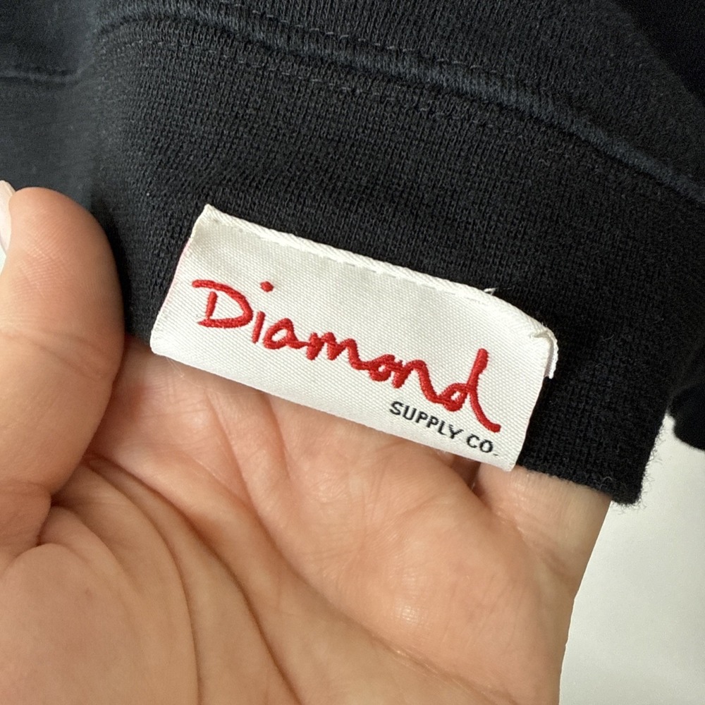 Diamond Supply Co Graphic Sweatshirt Womens M Black Crewneck Streetwear Skater - Picture 2 of 6